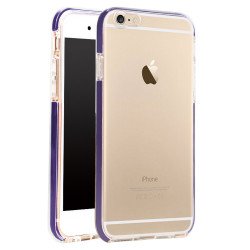 iPhone SE (2020) / 8 / 7 LED Flash Clear Hybrid Case (Purple)